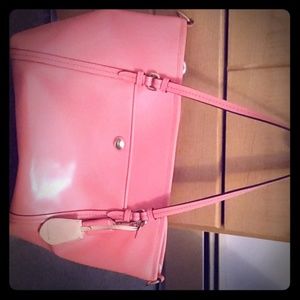 Pink coral purse